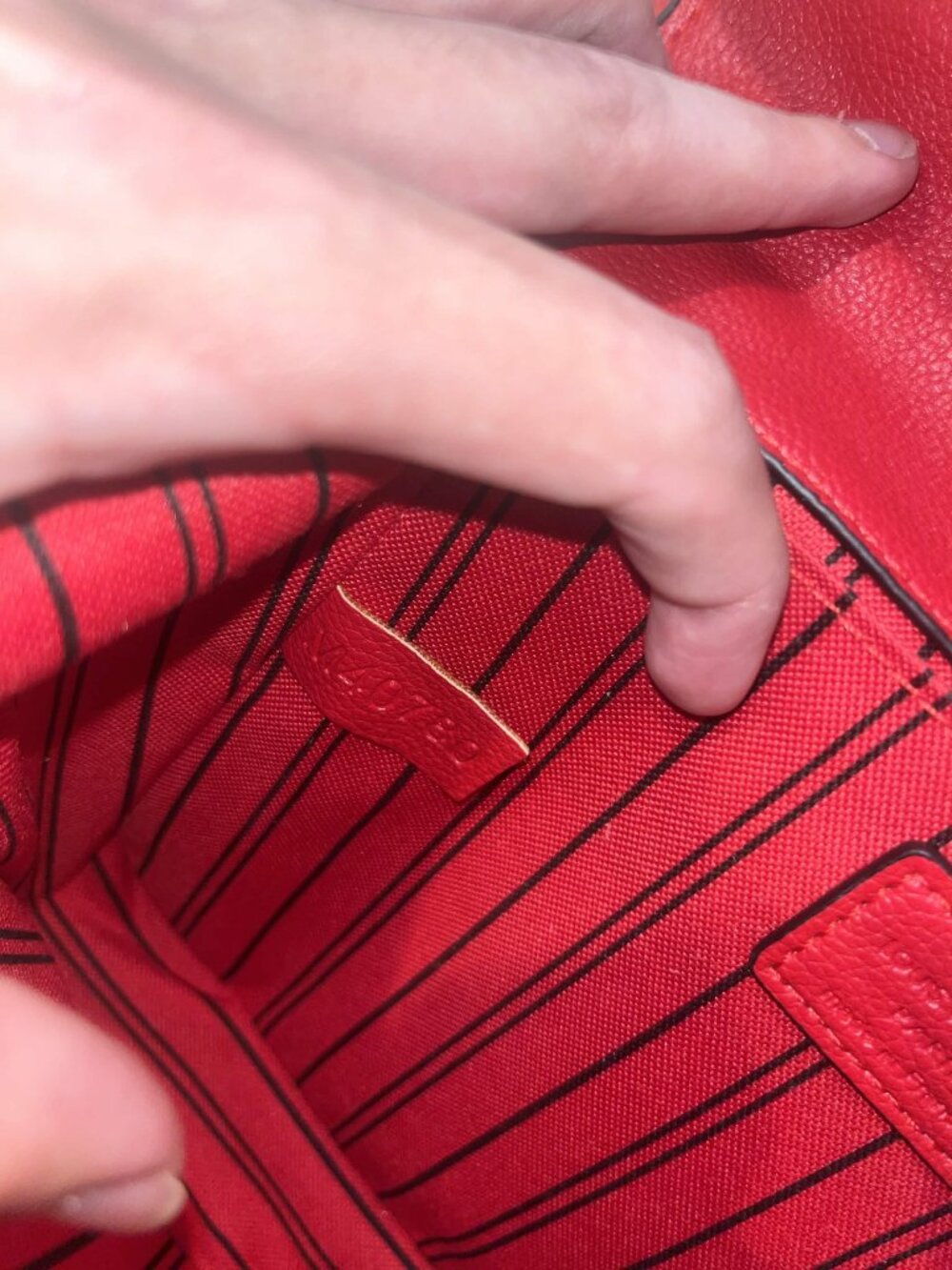 Louis Vuitton Red Monogram Empreinte Leather Crossbody Shoulder Bag